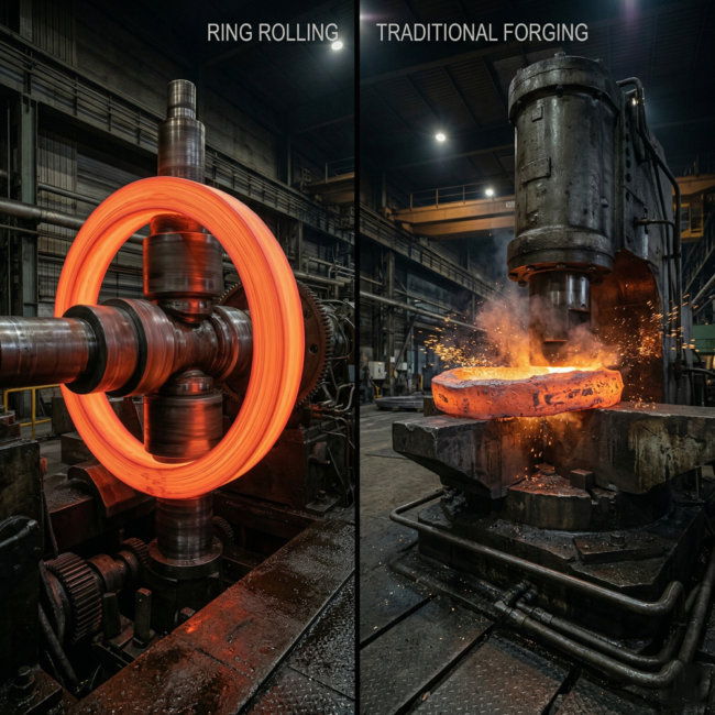 Ring Rolling vs Forging | Critical Applications | Vinir